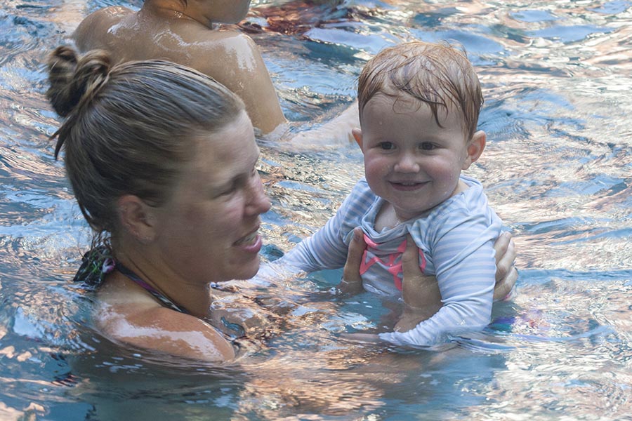 In the Pool with Mom
